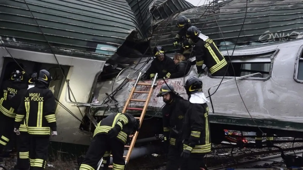 Şoc şi groază pentru un român aflat în trenul care a deraiat la Milano! Ce s-a întâmplat cu el!