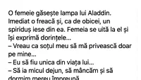 BANCUL ZILEI | O femeie găsește lampa lui Aladdin