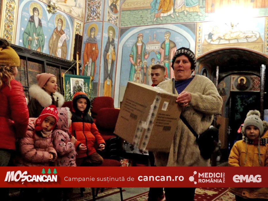 MOȘ CANCAN DĂRUIEȘTE a ajuns și în Cocorăștii Grind. Copiii nevoiași au parte de cadouri de sărbători