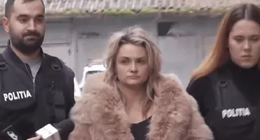 Primele imagini cu Amalia Bellantoni încătușată! A fost ridicată de mascați din casă, alături de soțul ei