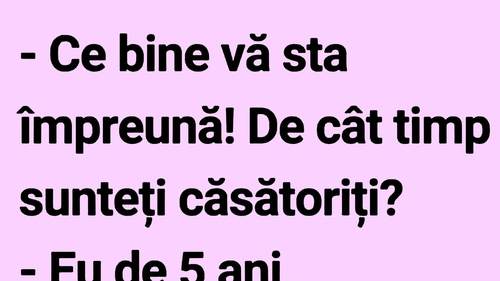 BANCUL ZILEI | Potrivire conjugală