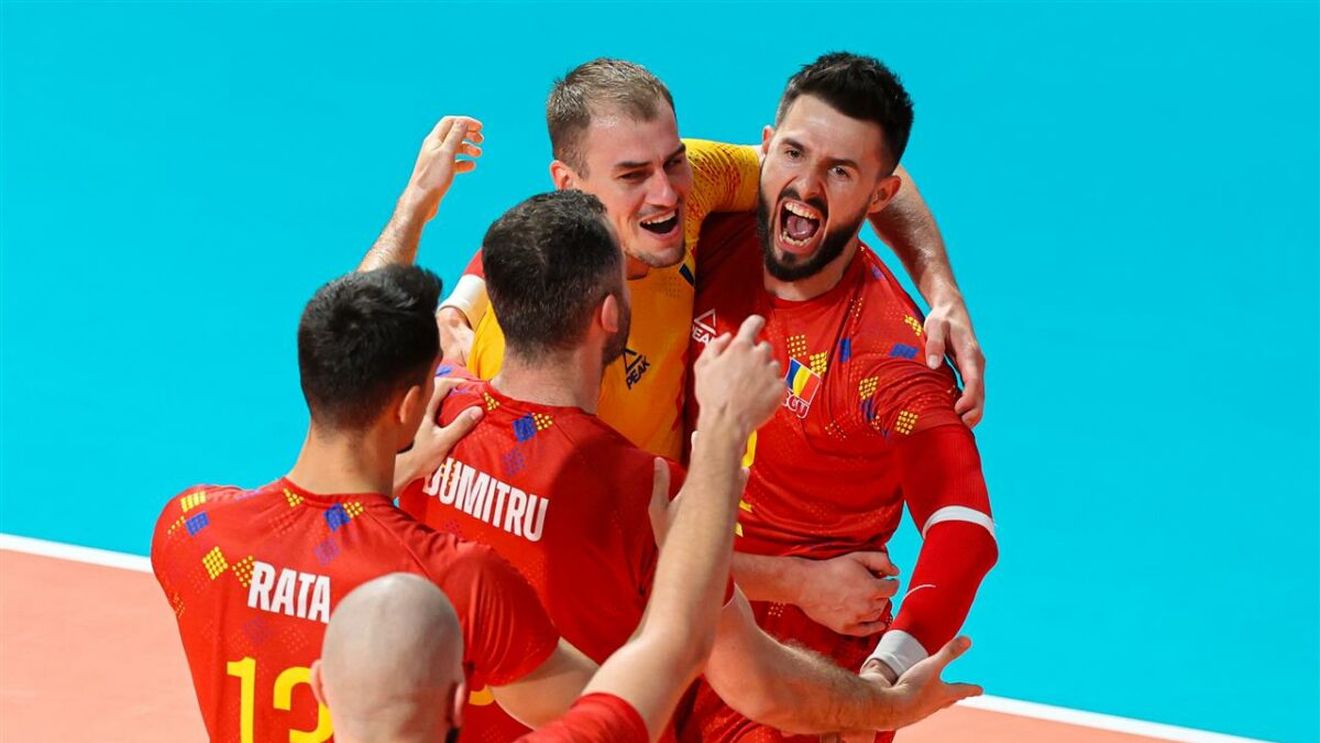 Performanță extraordinară realizată de România la volei. Suntem în "sferturile" CE după un meci dramatic