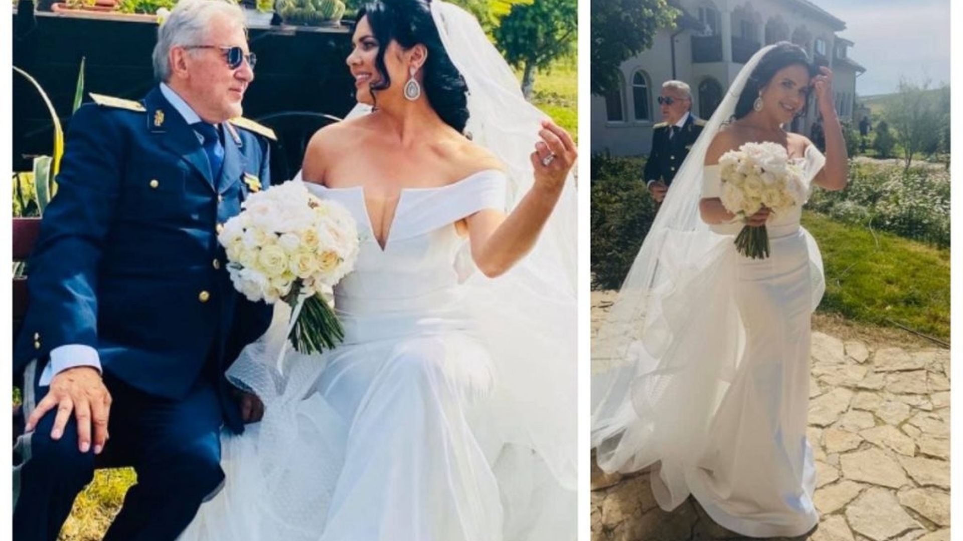 FOTO. Imagini de poveste de la nunta lui Ilie Năstase cu Ioana Simion. Fostul tenismen se află la a 5-a căsătorie