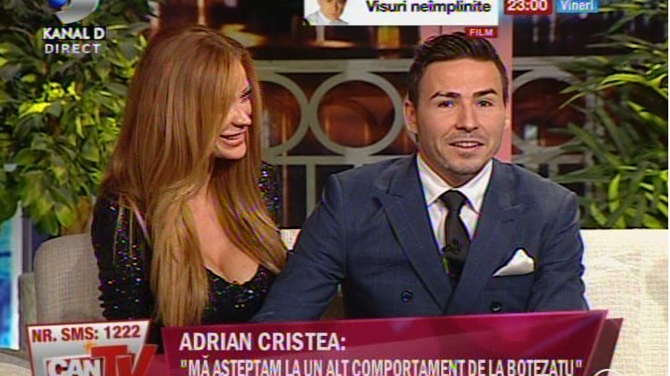 VIDEO Bianca si Cristea au dat frau liber pasiunii in direct! S-au sarutat si s-au tinut de mana timp de aproape 3 ore! Vezi ce cadou de senzatie i-a facut Adi in direct