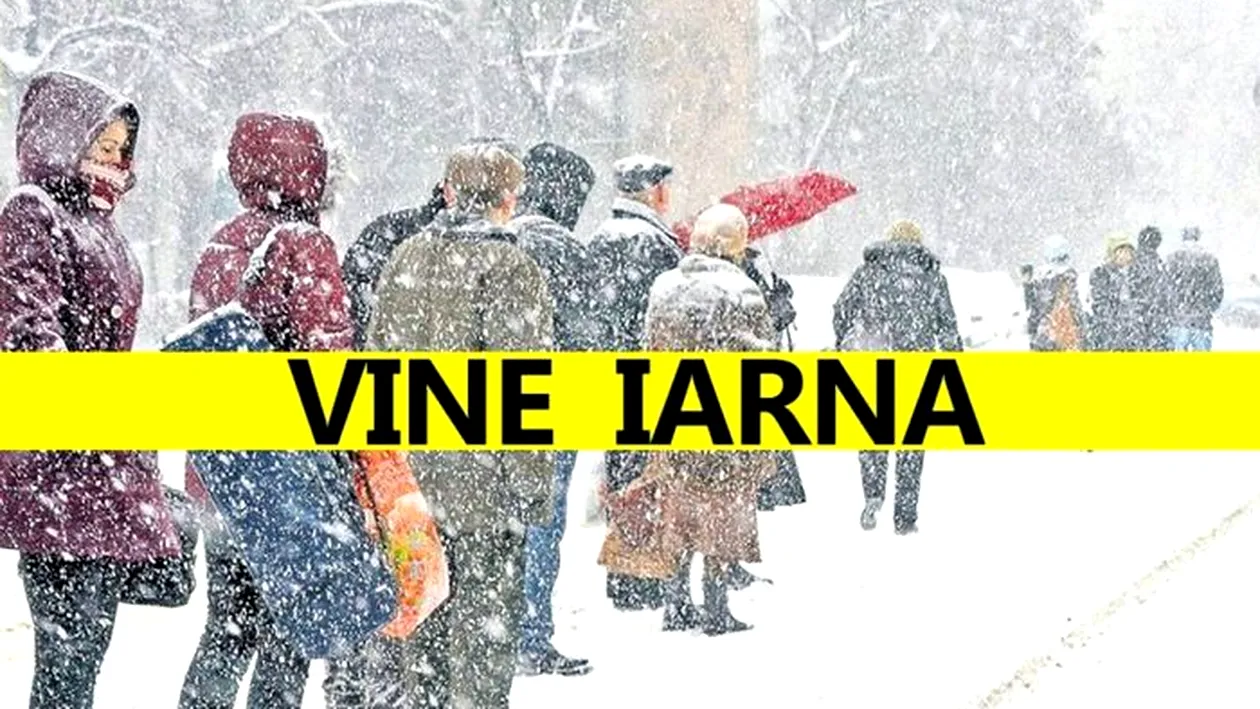 Vine iarna în România! Meteorologii anunță vânt puternic și ninsoare