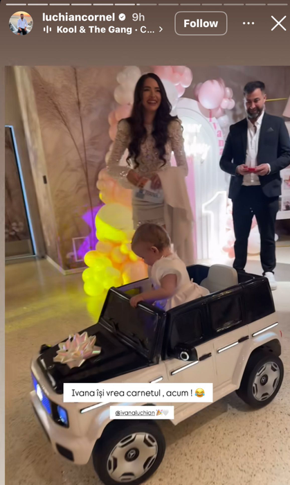 Iustina și Cornel de la Insula iubirii au rupt turta fiicei lor. Ce a ales Ivana-Nectaria de pe tavă, spre dezamăgirea mamei sale