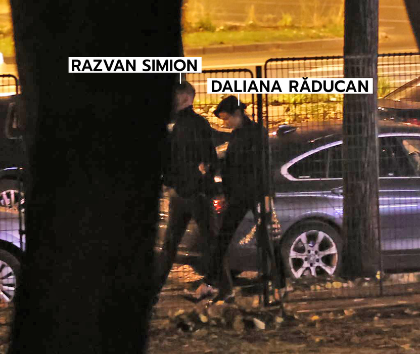 Răzvan Simion și Daliana părăsesc împreună localul (SURSA FOTO: CANCAN.RO)