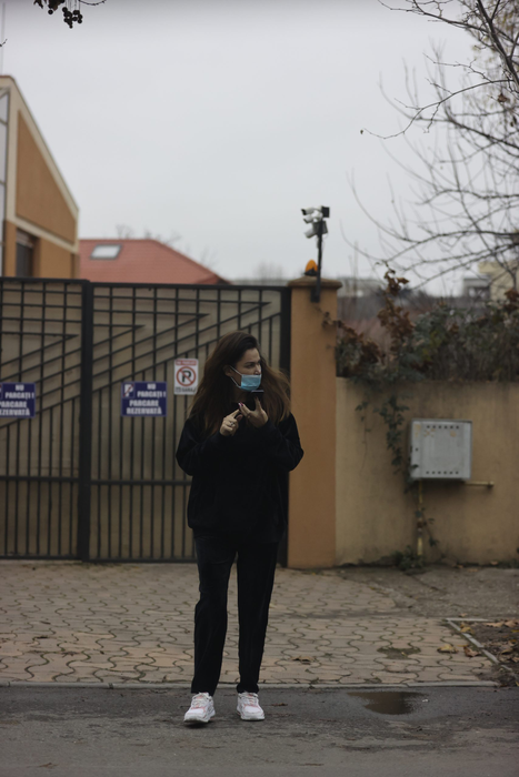 Nicoleta Luciu, zilele trecute, în zona de nord a Capitalei
