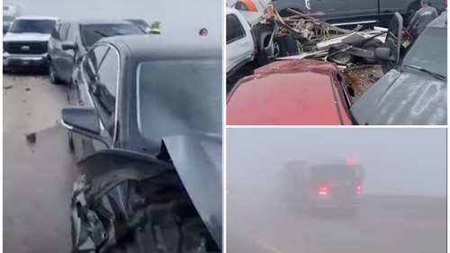 Cel puțin 7 morți și 25 de răniți după un accident terifiant produs de o “super ceață”. Au fost implicate 158 de autovehicule