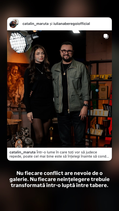Ce spune Cătălin Măruță despre valul de controverse stârnit de podcastul cu Iuliana Beregoi: „Adevărul nu e alb sau negru”
