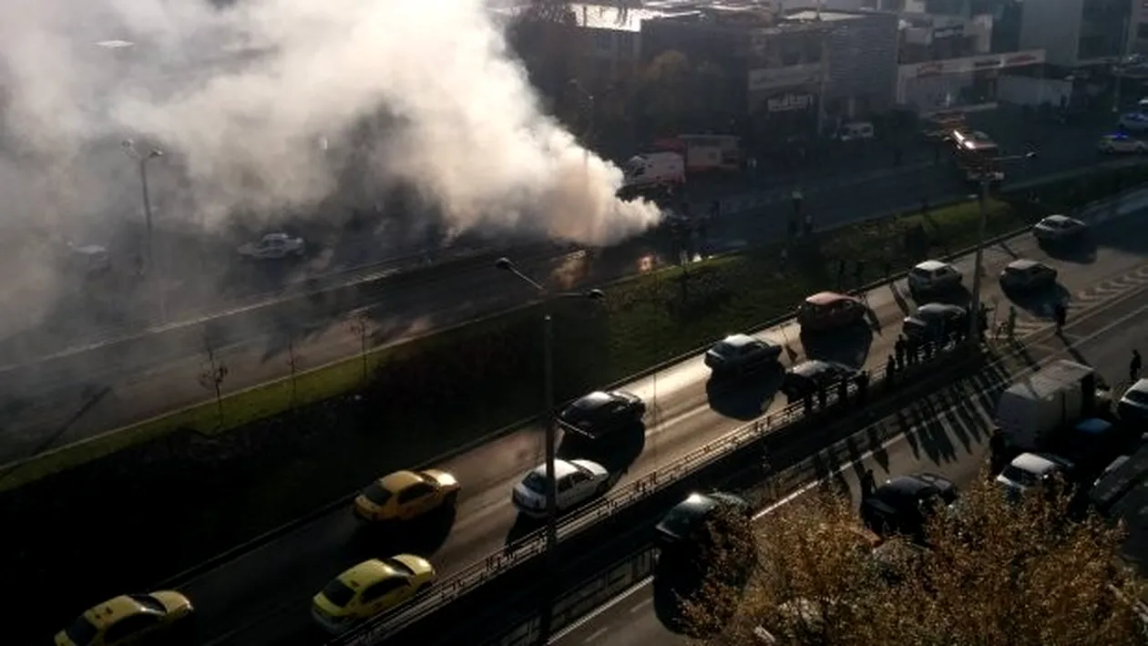 Explozie in Bucuresti! Norii de fum au panicat mai multi oameni