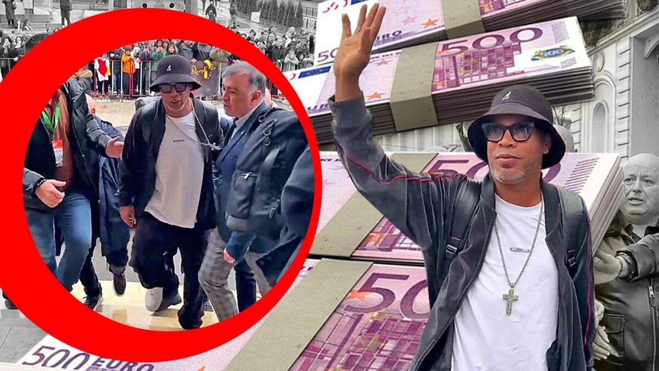 Investiție istorică la Iași: 150.000 € pentru 5 minute cu Ronaldinho în ploaie