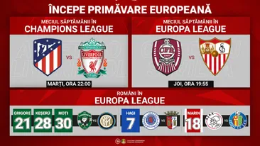 Revine Super-Spectacolul! Prima săptămână din 2020 cu Champions League și Europa League