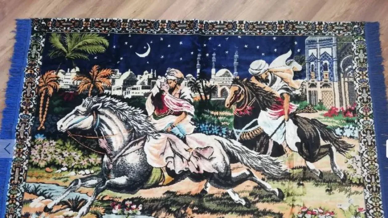 Ai acasă celebra carpetă cu Răpirea din serai? De necrezut cu ce sumă se vinde pe OLX