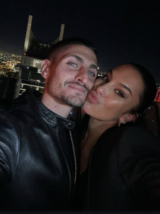 Marco Verratti and His Wife, Jessica Aidi
