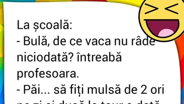 BANC | Bulă, de ce vaca nu râde niciodată?
