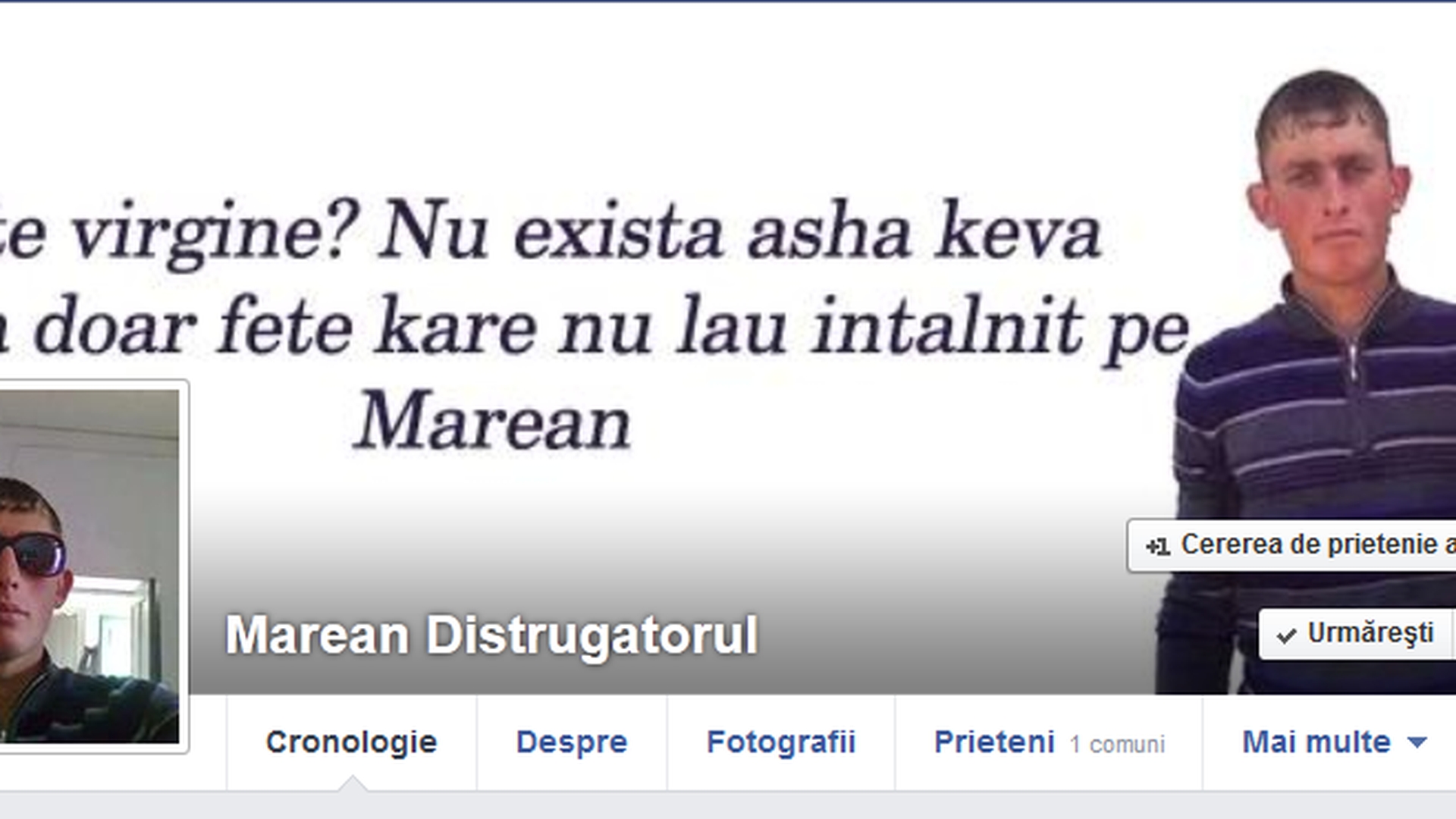"Fete virgine? Nu exista asha keva exista doar fete kare nu lau intalnit pe Marean" Faceti cunostinta cu Marean Distrugatorul!