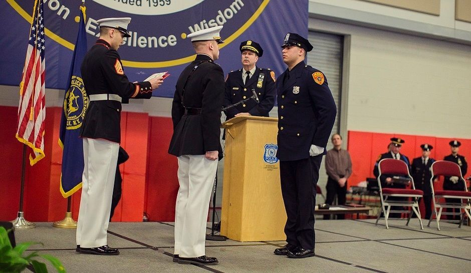 Matias Ferreira la ceremonia de absolvire a Academiei de Poliţie
