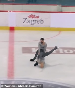 Momente dramatice în timpul unui concurs de patinaj artistic