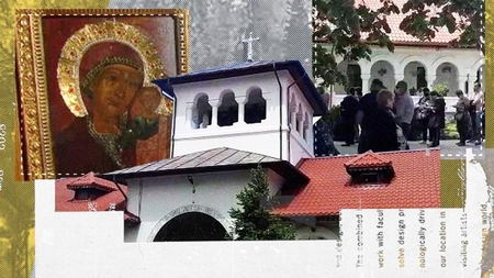 Sute de oameni „au luat cu asalt” icoana făcătoare de minuni de la Mănăstirea Ghighiu
