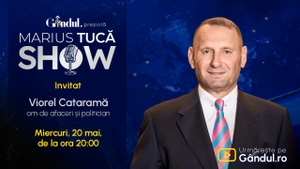 Marius Tucă Show începe miercuri, 20 mai, de la ora 20.00, live pe Gândul. Invitat: Viorel Cataramă