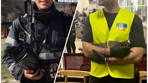 Gestul impresionant al lui Laurențiu. Pompierul din Giurgiu, care este pasionat de frizerie, oferă servicii gratuite refugiaților ucraineni