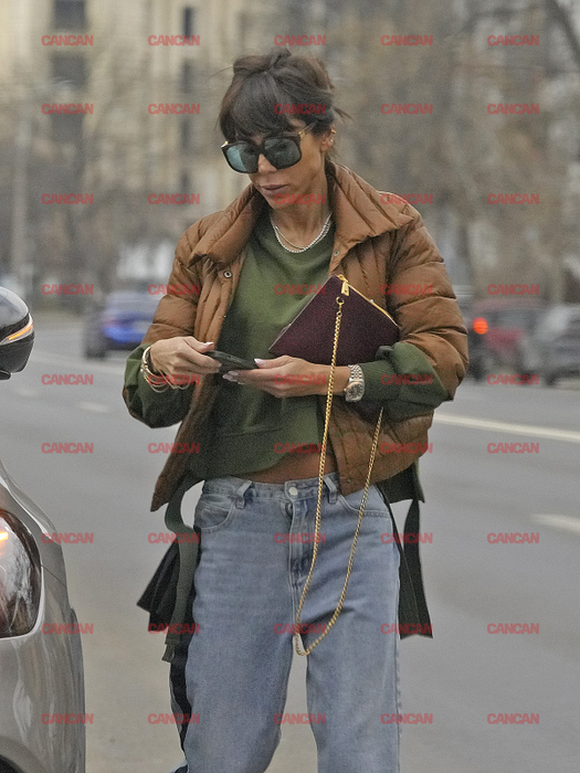 Denise Rifai, conmcentrată la telefon