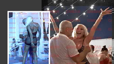 Soția lui Romeo Dunca a șocat, din nou, audiența în club: ținută bombă, dansuri lascive și țipături! Abia și-a strunit ”pantera”!