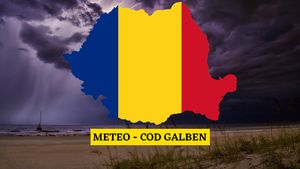 ANM a emis cod galben de ploi abundente pentru jumătate din teritoriul României