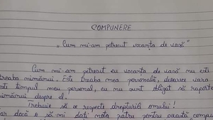 Cea mai tare compunere. Ce a scris un elev despre cum și-a petrecut vacanța de vară