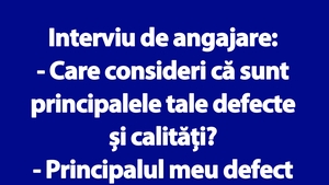 Bancul de 1 Mai | Interviu de angajare