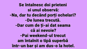 BANCUL ZILEI | De când porți ochelari?
