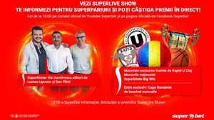 E SuperLive Show! Calificarea Tineretului, Finala de la Belfast, Rapid-UCluj, superinvitați și premii în direct! Vezi emisiunea în direct online de la 18:00!