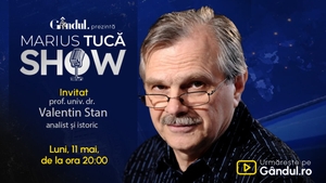 Marius Tucă Show începe luni, 11 mai, de la ora 20.00, pe Gândul. Invitat: prof. univ. dr. Valentin Stan