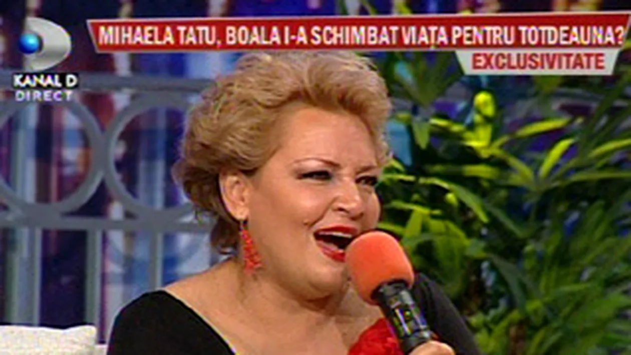 VIDEO Mihaela Tatu a cantat live la CANCAN TV! Asculta aici melodia La hanul lui Tatu!