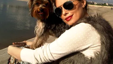 Sanziana Negru, pazita in permanenta de cainele ei