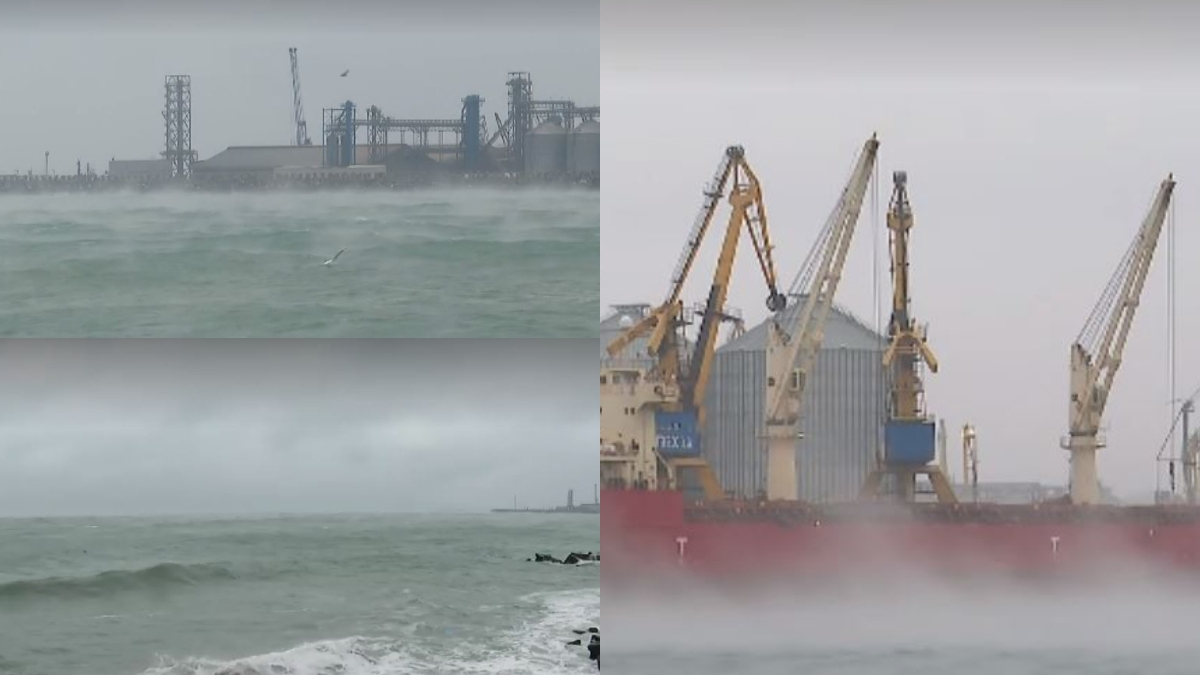 Fenomenul rar apărut la Marea Neagră, la o temperatură resimțită de -12 grade Celsius. Explicația unui expert