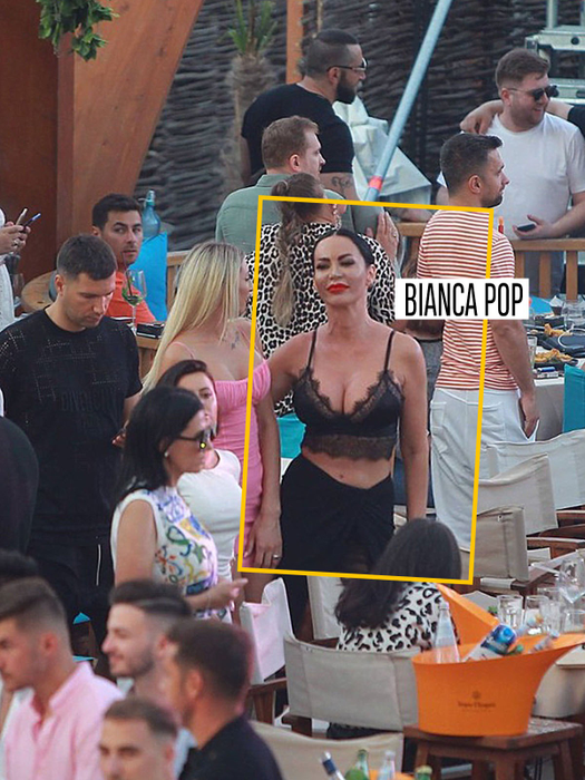 Bianca Pop, admirată de bărbați întreaga seară