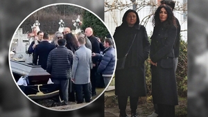 Imaginile durerii la înmormântarea mamei Mihaelei Rădulescu! Familia și apropiații au condus-o pe ultimul drum