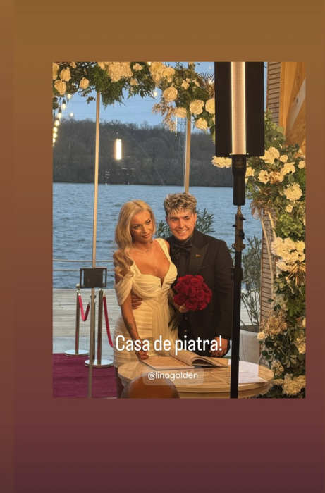 Lino Golden s-a recăsătorit! Primele imagini de la cununia civilă a artistului cu Diana