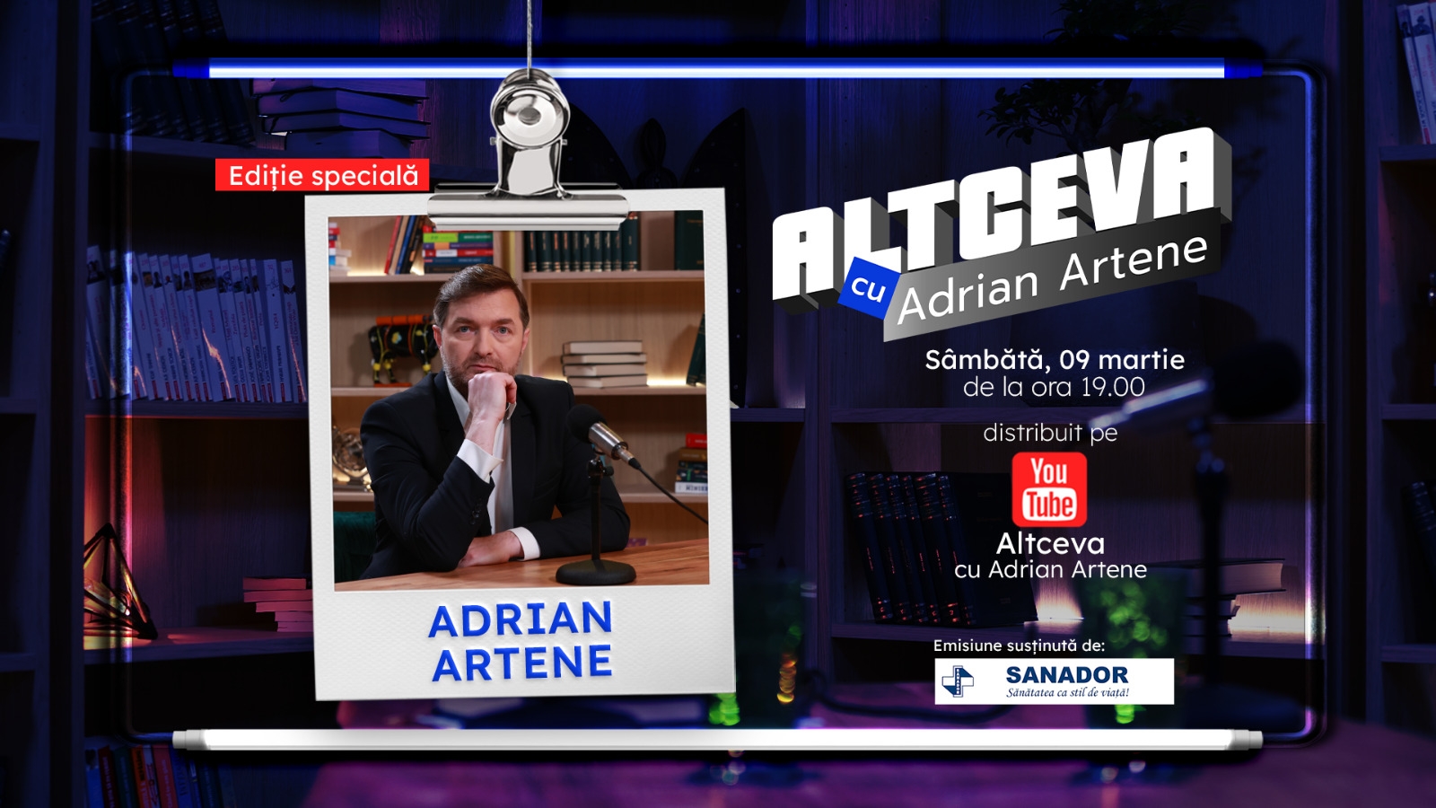 Jurnalistul Adrian Artene: „Episodul Altceva de săptămâna aceasta este mai mult decât o POVESTE, este o VIAȚĂ!”