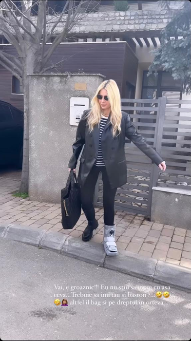 Andreea Bănică susține că are nevoie de cârje sau baston (Foto: Instagram)