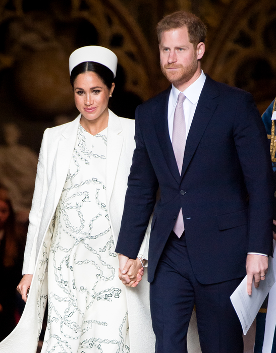 LONDON, ENGLAND - MARCH 11:  Prince Harry, Duke of Sussex and Meghan, Duchess of Sussex attend the Commonwealth Day service at Westminster Abbey on March 11, 2019 in London, England. (Photo by Samir Hussein/Samir Hussein/WireImage)