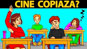 Test de inteligență | Unul dintre acești 4 elevi copiază. Cine?