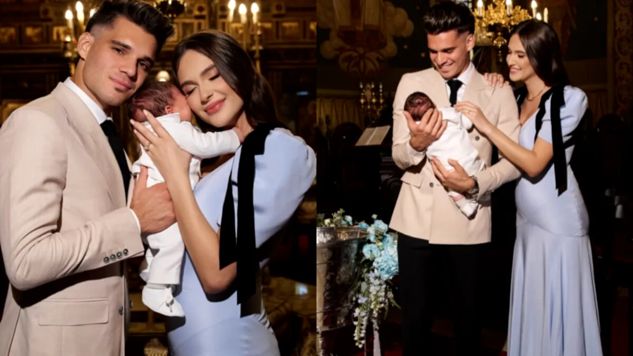 Nu e o glumă! Câți lei costă rochia purtată de Elena Hagi la botezul băiețelului ei