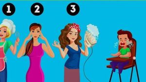 Test IQ pentru genii | Care este mama copilului din imagine, de fapt