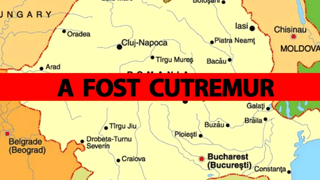 A fost cutremur în România, în urmă cu doar câteva minute! În ce orașe s-a simțit