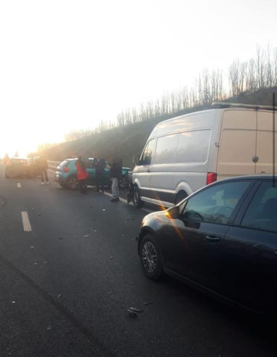 Accident cu 10 mașini în Olt: s-a activat Planul Roșu de Intervenție! Sunt implicate 27 de persoane