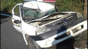 Polițist constănțean, în stare gravă după ce a intrat cu mașina de serviciu într-un copac