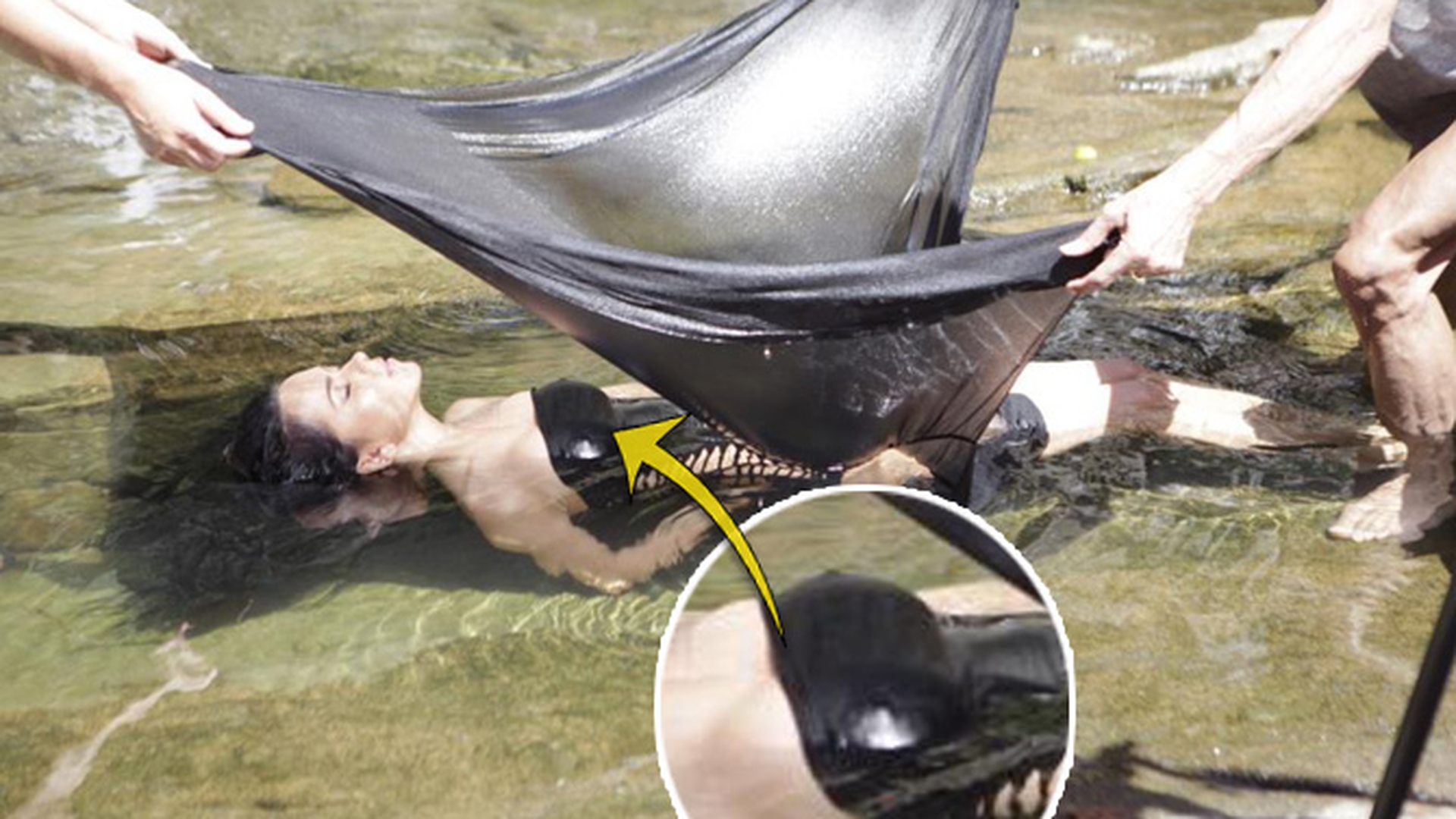 Inna, cu sfarcurile intarite intr-un costum de baie din piele la filmarea noului videoclip!